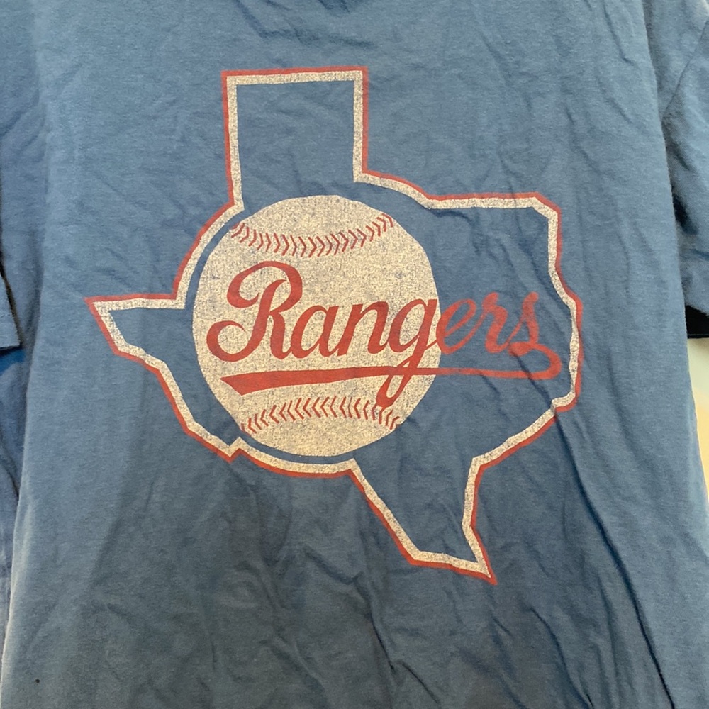 Limited Edition Boys XS Wright and Ditson T-shirt Short Sleeve Tee Texas Rangers - Picture 2 of 3